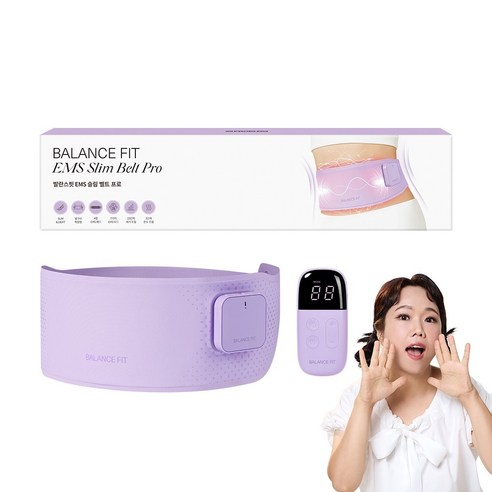 95프로블럼 발란스핏 EMS 슬림 벨트 마사지기 PRO (퍼플)